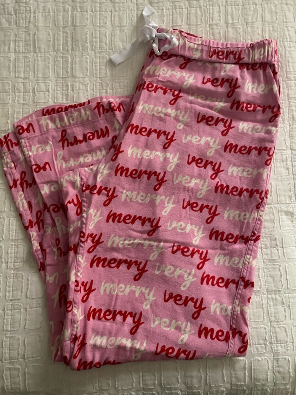 J. Crew Pink Holiday 'Merry Very' Pajama Pants - Worn once